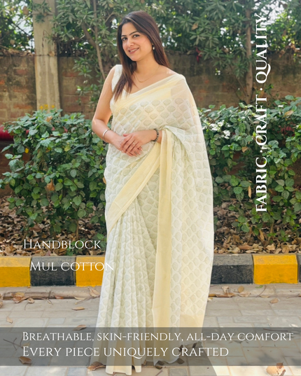 Radha Madhurya Mul Cotton Saree