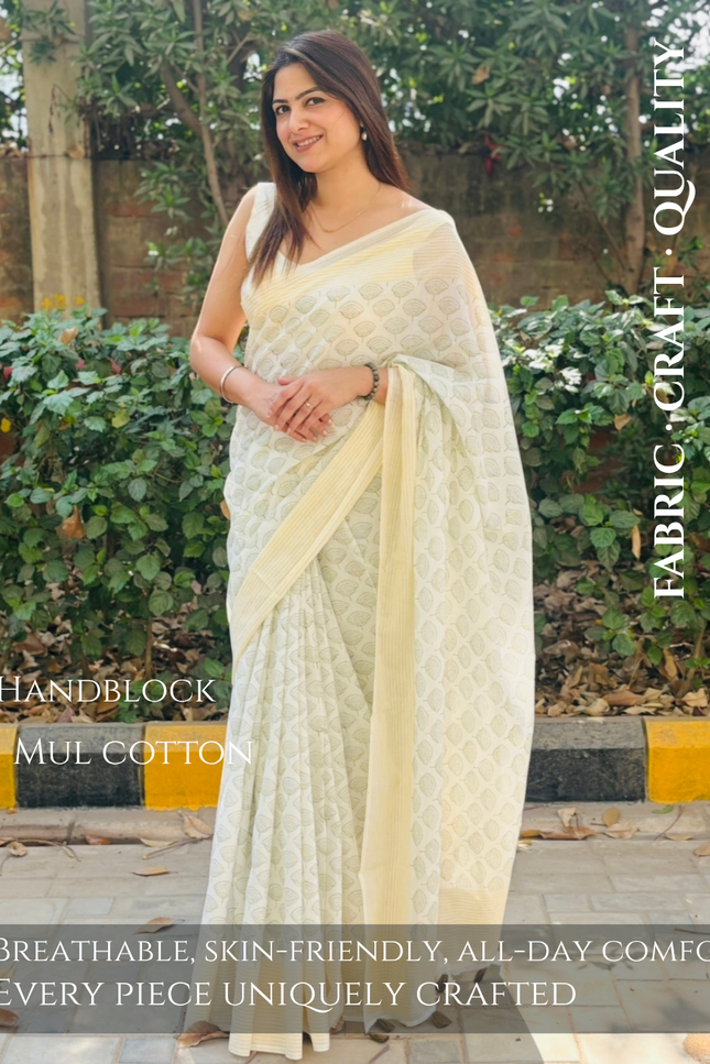 Radha Madhurya Mul Cotton Saree