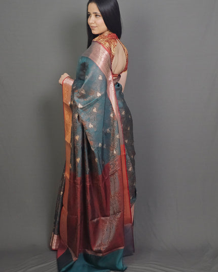 Peacock Divine Banarasi Tanchui Saree