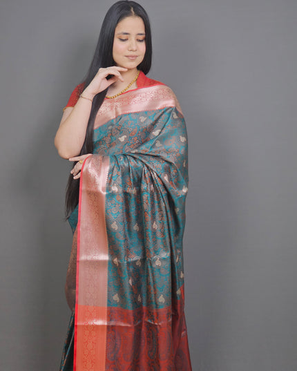 Peacock Divine Banarasi Tanchui Saree