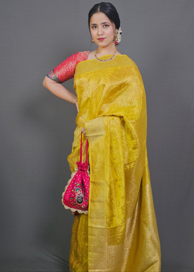 Golden Radiance Banarasi Saree