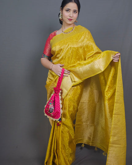 Golden Radiance Banarasi Saree