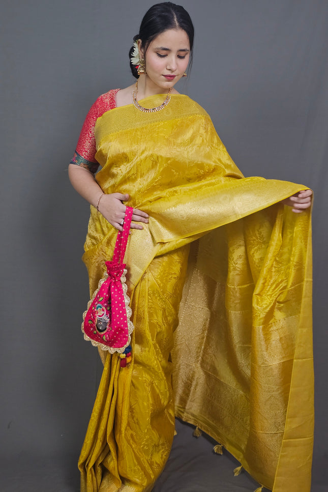 Golden Radiance Banarasi Saree