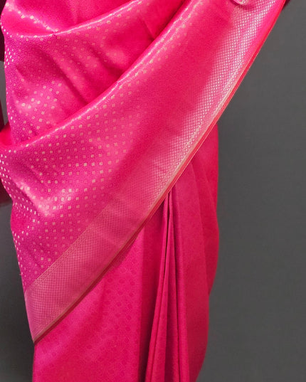 Fuscia Pink Kanjivaram Saree