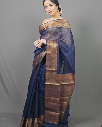 Shyam Sundara Gold Zari Banarasi Saree