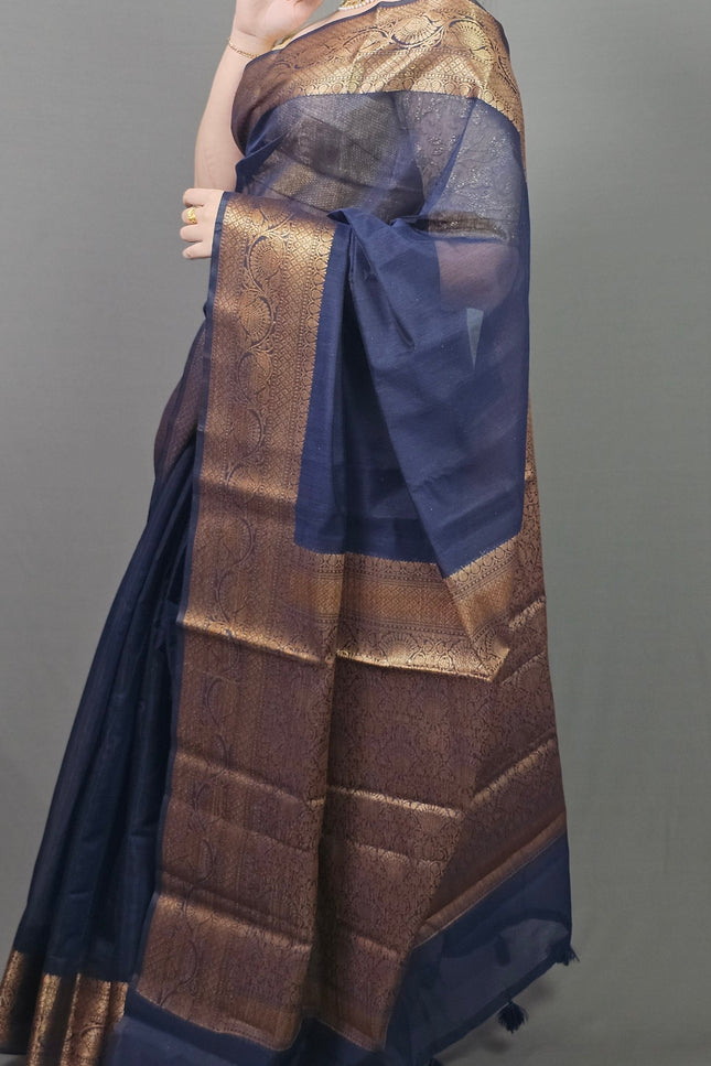 Shyam Sundara Gold Zari Banarasi Saree