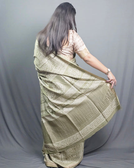 Gopika Olive Grace Silk Saree