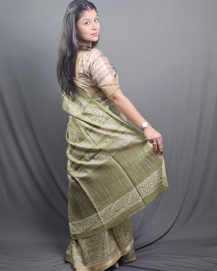 Gopika Olive Grace Silk Saree