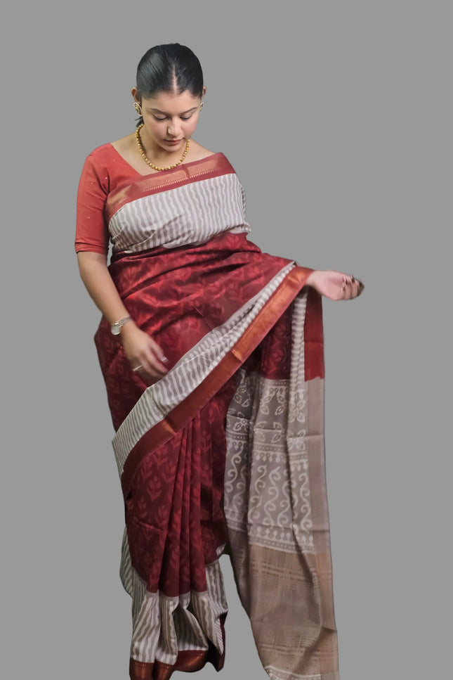 Anant Shakti Maheshwari Silk Saree