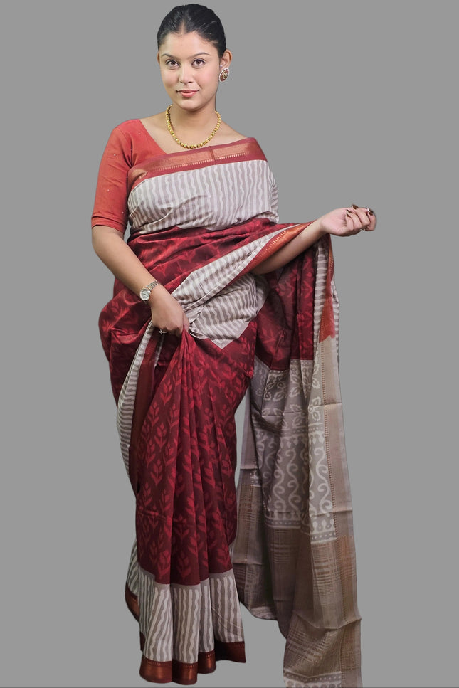 Anant Shakti Maheshwari Silk Saree