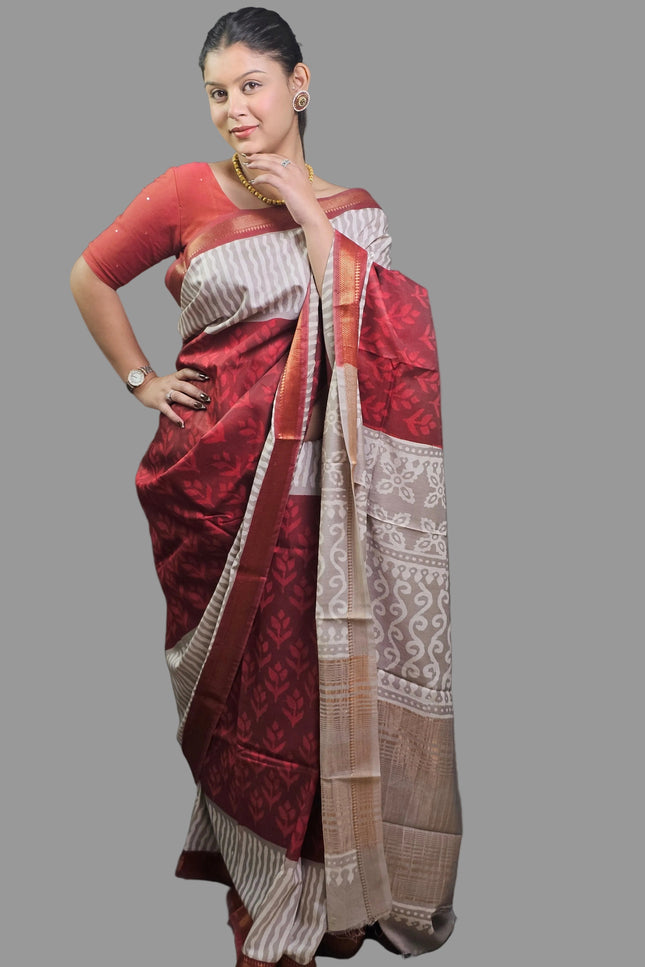 Anant Shakti Maheshwari Silk Saree