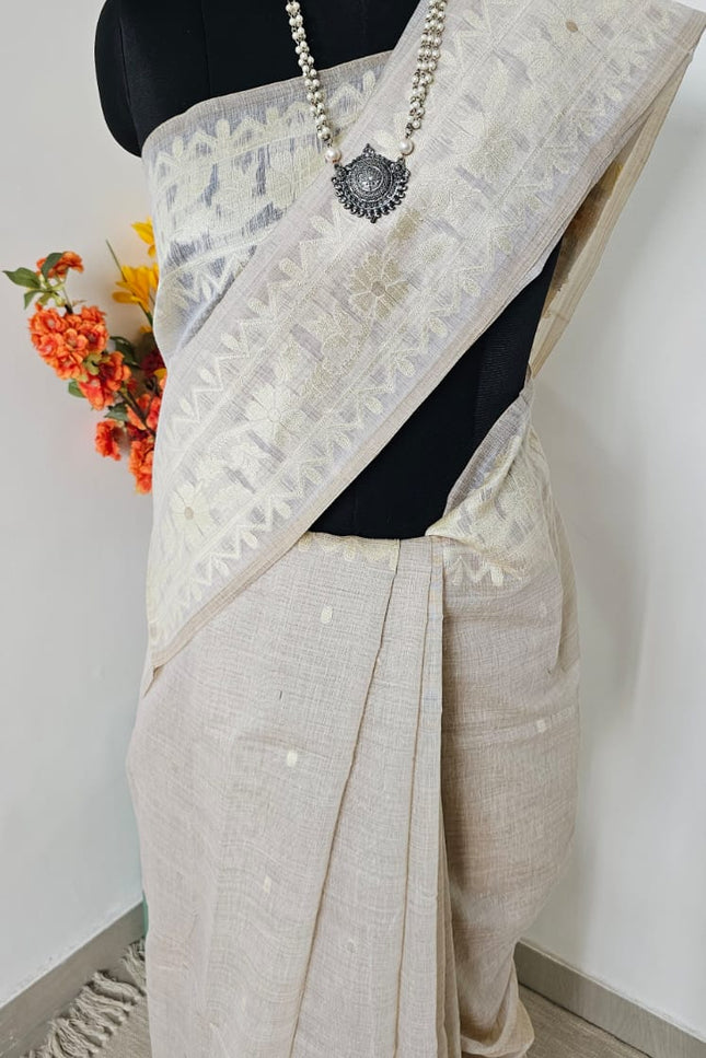 Pushpavalli Munga Cotton Saree