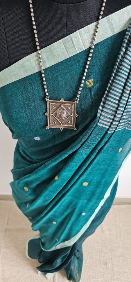 Handwoven Mul Cotton Jamdani Saree