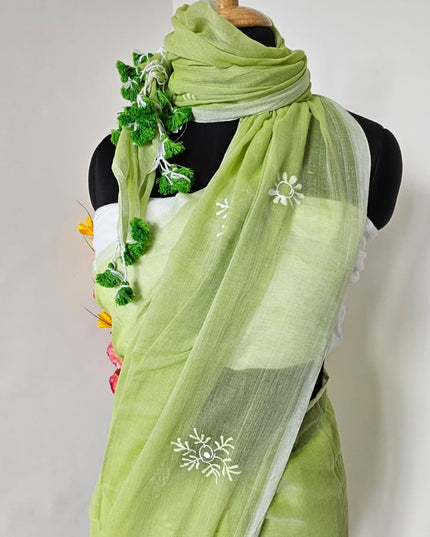 Tulsi Glow Mul Cotton Saree