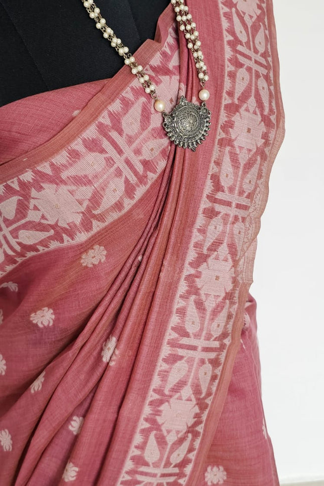 Raktika Munga Cotton Saree