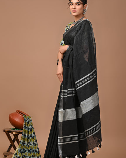 Linen Saree