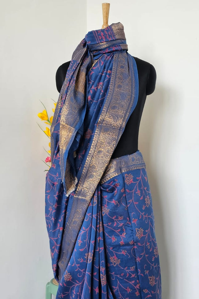 Nilambari Zari Woven Art Silk Saree
