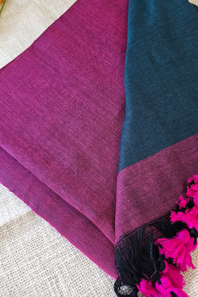 Multi Color Khadi Cotton Saree