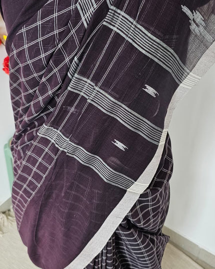 Shyamrekha Handwoven Jamdani Saree