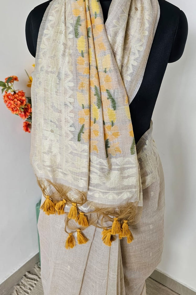 Pushpavalli Munga Cotton Saree