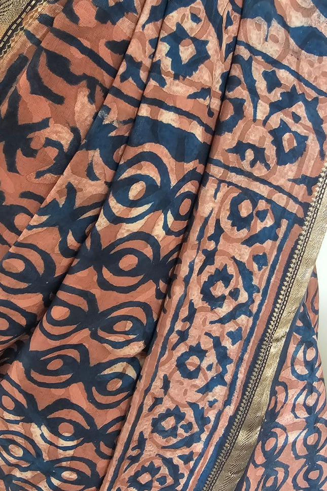 Raag Mati Dabbu Art Crepe Silk Saree