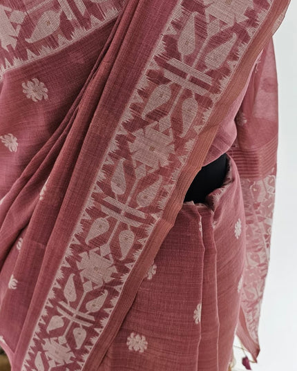 Raktika Munga Cotton Saree