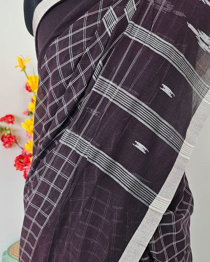 Shyamrekha Handwoven Jamdani Saree