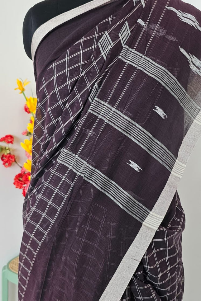 Shyamrekha Handwoven Jamdani Saree