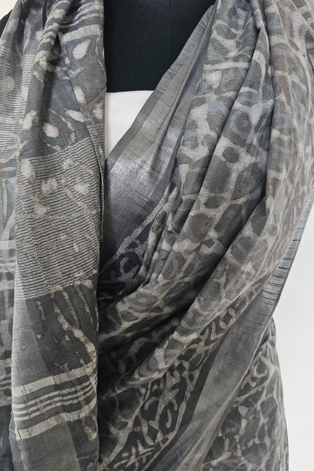 Charcoal Mirage Soft Cotton Saree