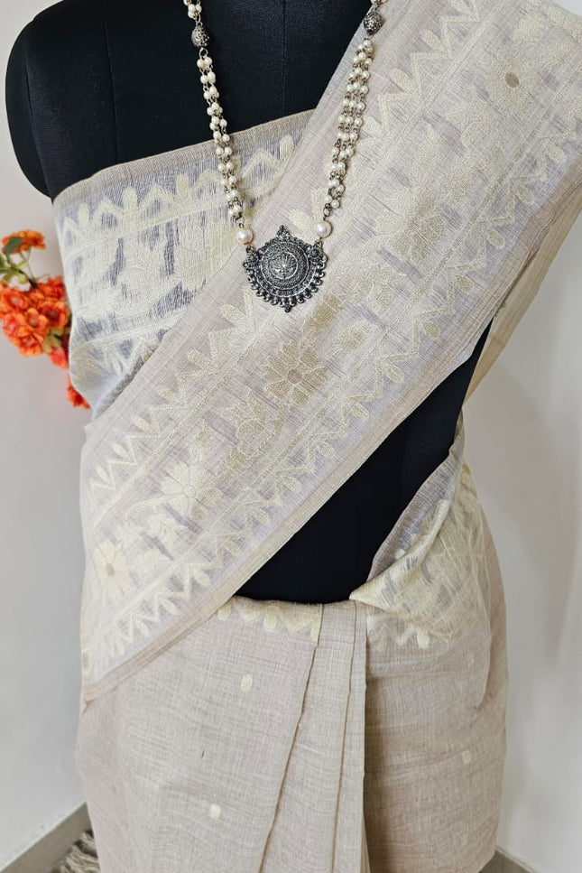 Pushpavalli Munga Cotton Saree