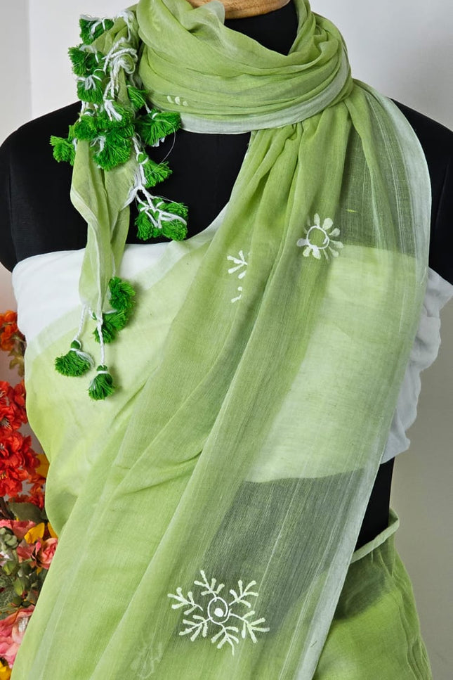 Tulsi Glow Mul Cotton Saree