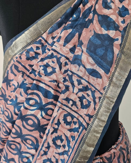 Raag Mati Dabbu Art Crepe Silk Saree