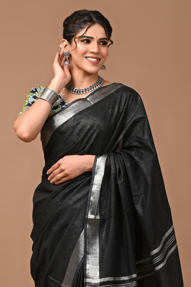 Linen Saree