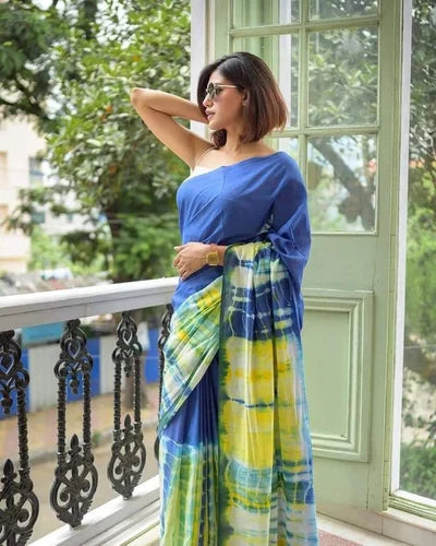 Ocean Breeze Mul Saree --