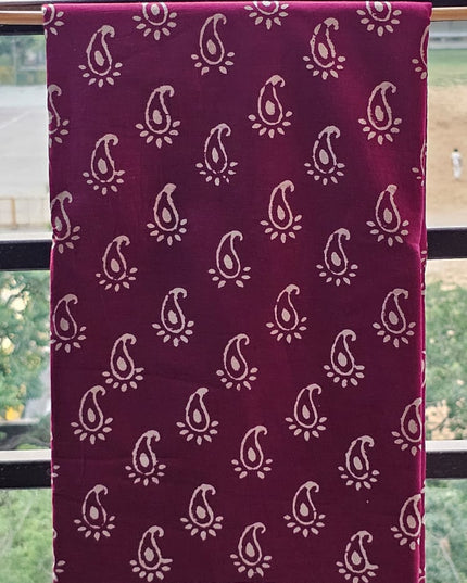 Red Mul Cotton Saree with blouse