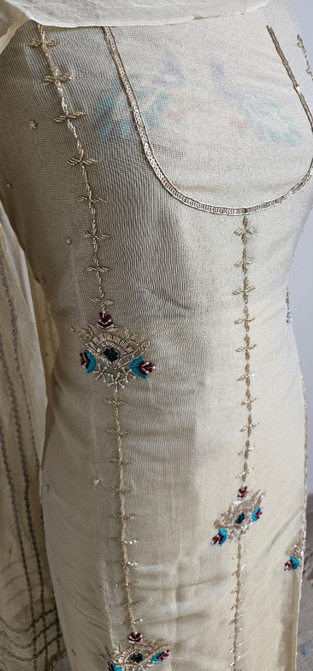 Peacock Embroidery Salwar Suit with Dupatta