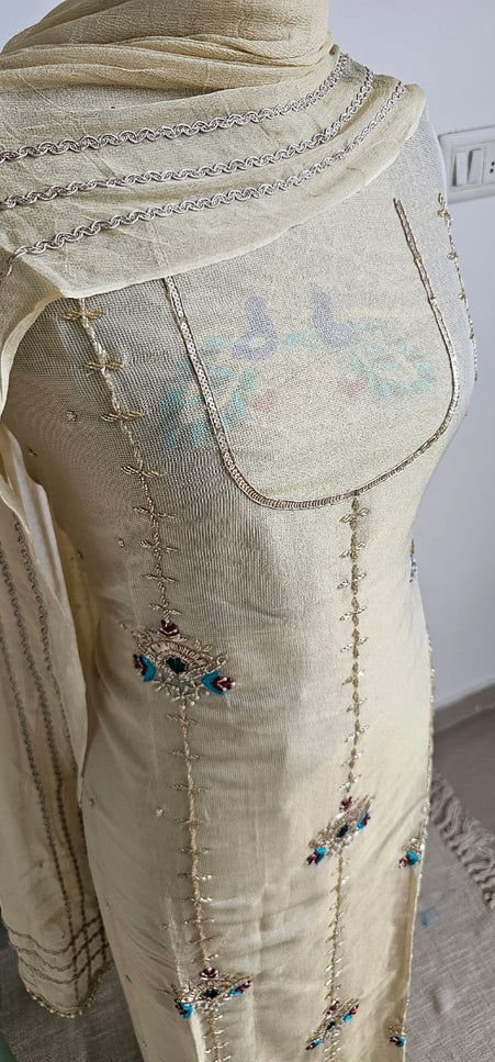 Peacock Embroidery Salwar Suit with Dupatta