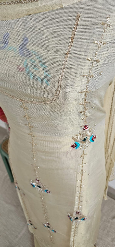 Peacock Embroidery Salwar Suit with Dupatta