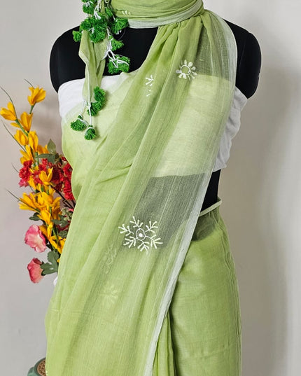 Tulsi Glow Mul Cotton Saree