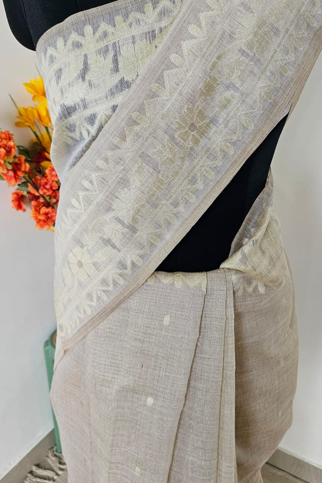 Pushpavalli Munga Cotton Saree