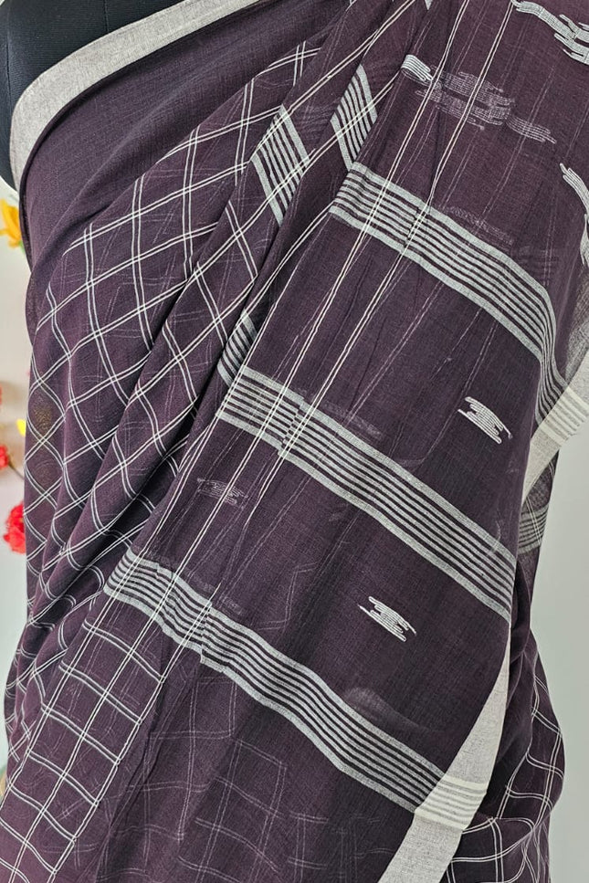 Shyamrekha Handwoven Jamdani Saree