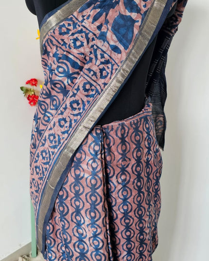 Raag Mati Dabbu Art Crepe Silk Saree