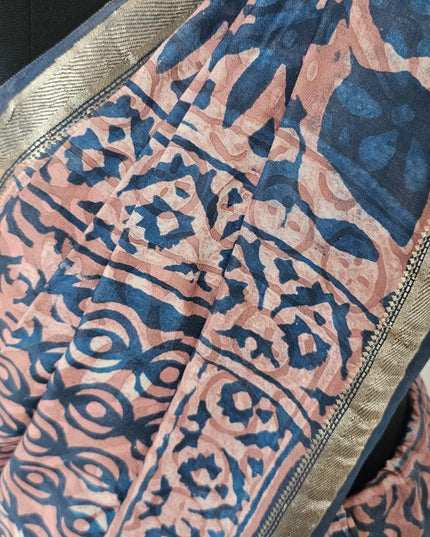 Raag Mati Dabbu Art Crepe Silk Saree