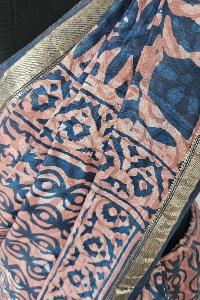 Raag Mati Dabbu Art Crepe Silk Saree