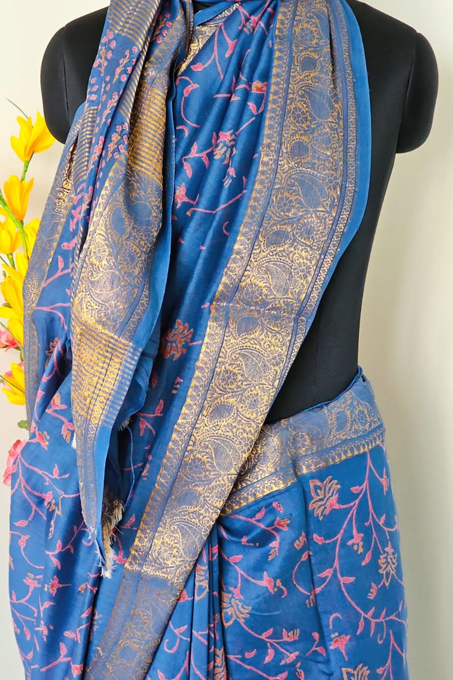 Nilambari Zari Woven Art Silk Saree