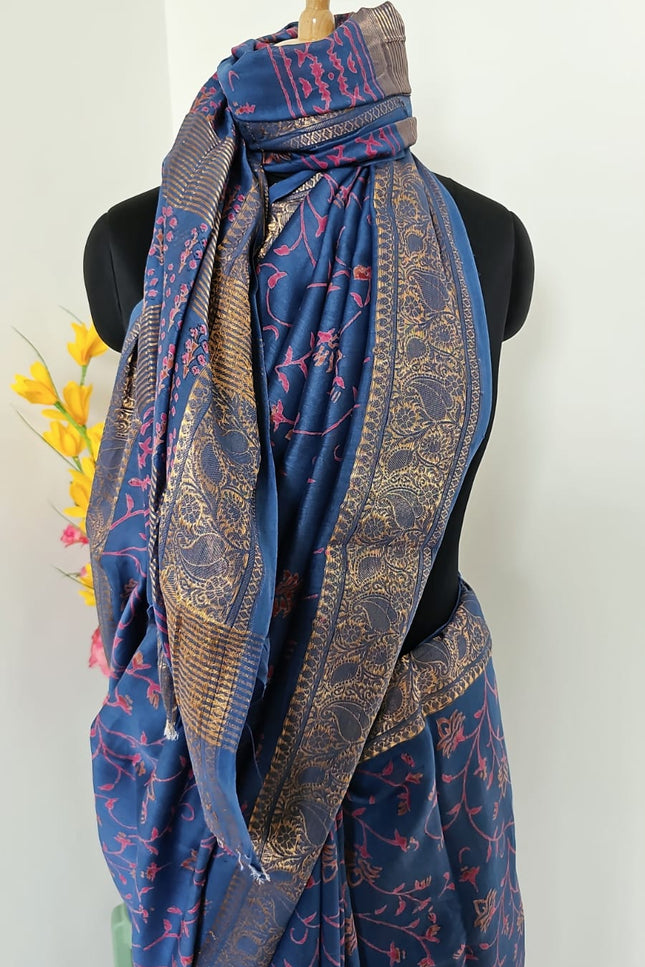 Nilambari Zari Woven Art Silk Saree