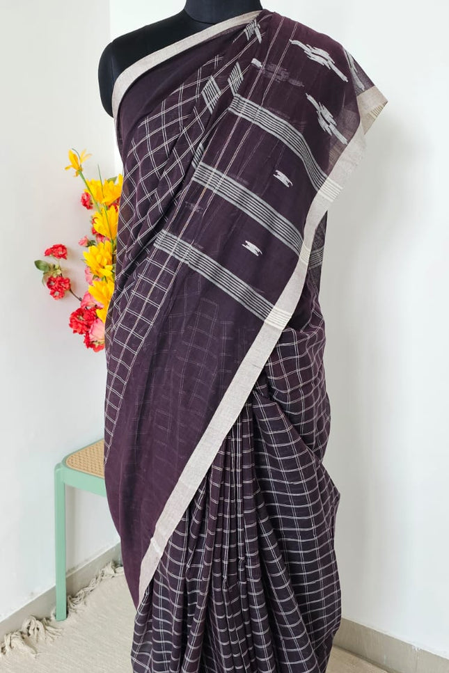 Shyamrekha Handwoven Jamdani Saree