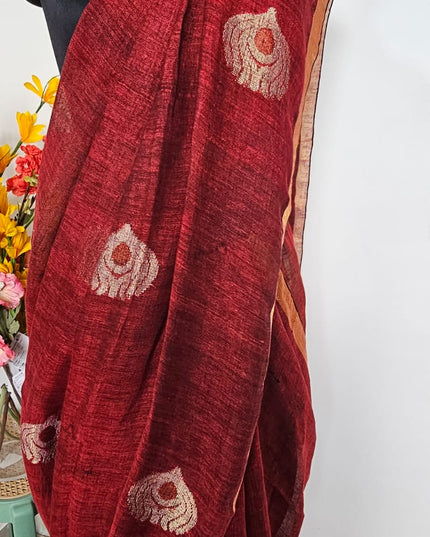 Mayur Kanti Handwoven Jamdani Saree