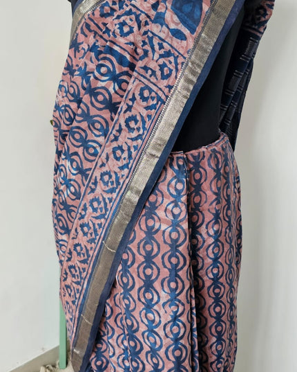 Raag Mati Dabbu Art Crepe Silk Saree