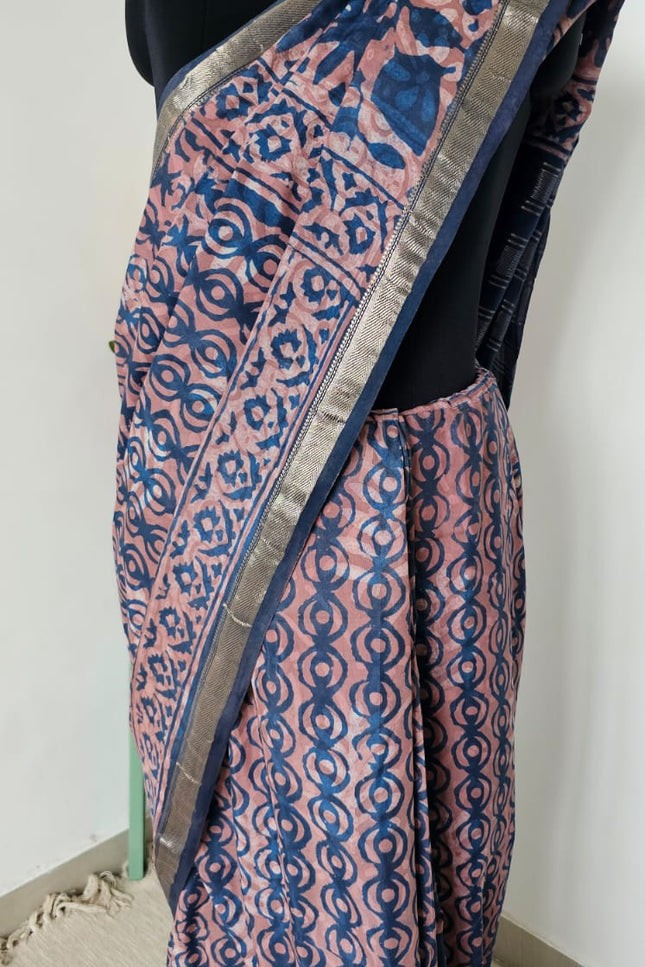 Raag Mati Dabbu Art Crepe Silk Saree